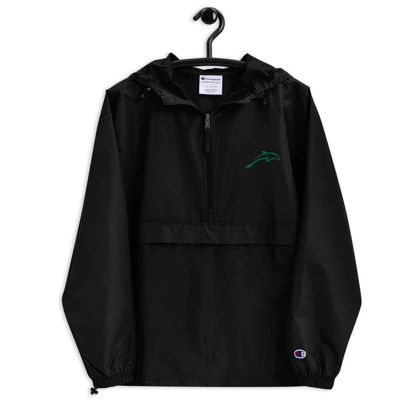 DOLPHIN BLACK Champion Packable Jacket